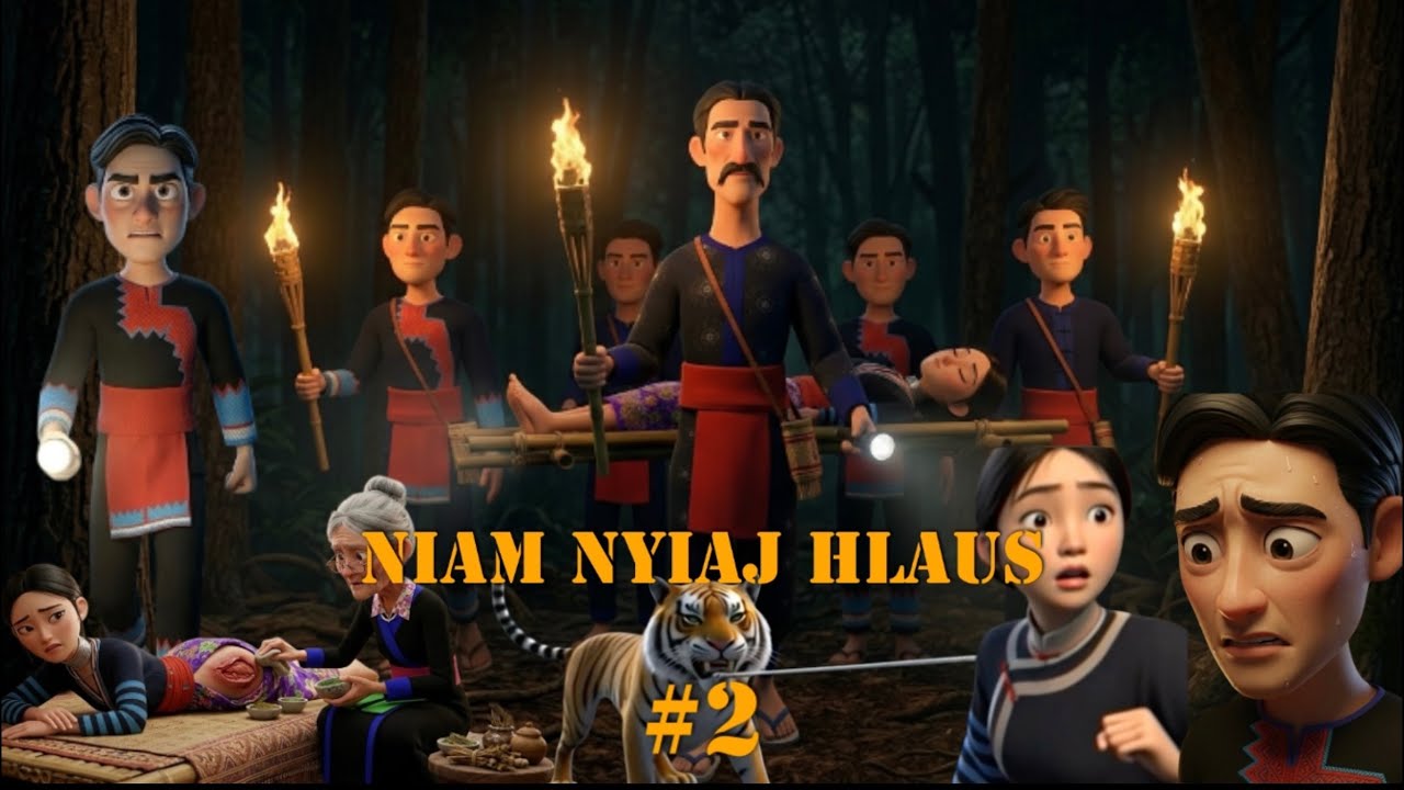 Niam nyiaj hlaus cartoon 3D part 2 | hmoob bab nauj
