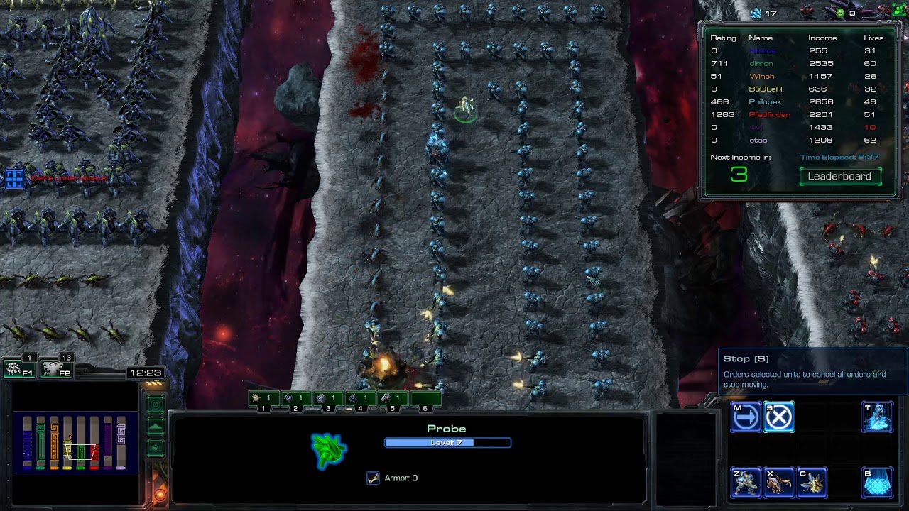 Starcraft 2 Custom 73 - Line Tower Wars Re- Engineered
