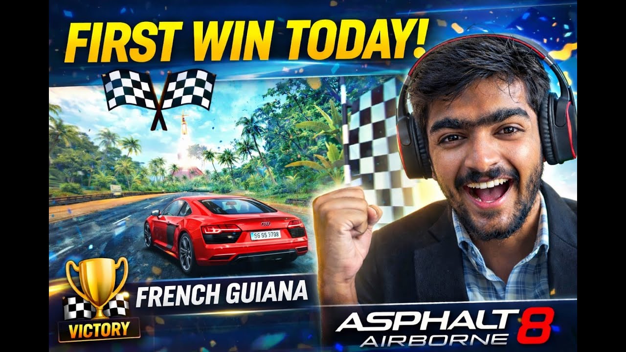 First Win Today! 😎 | French Guiana Victory | Asphalt 8