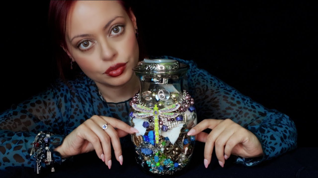 ASMR| Mystery Jewelry Jar! - Tingles for the Jewelry Lovers - Jingly Sounds, Scratching & Tapping