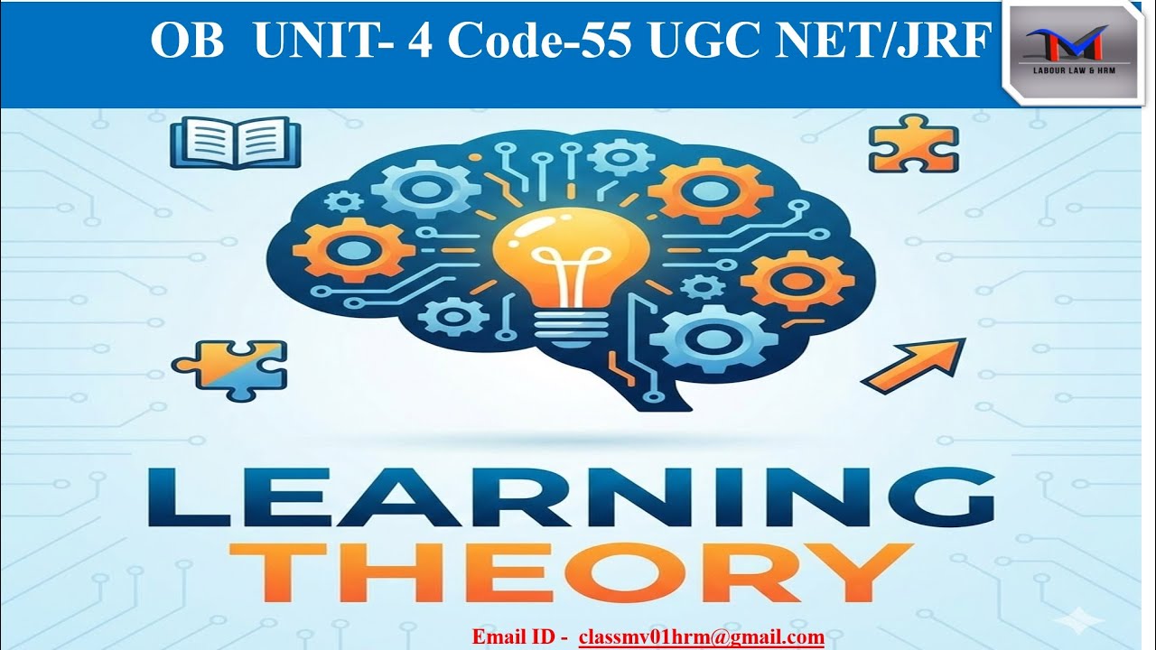Complete Learning Theories for UGC NET Code 55|JRF |  Pavlov, Skinner, Bandura & Kolb Explained