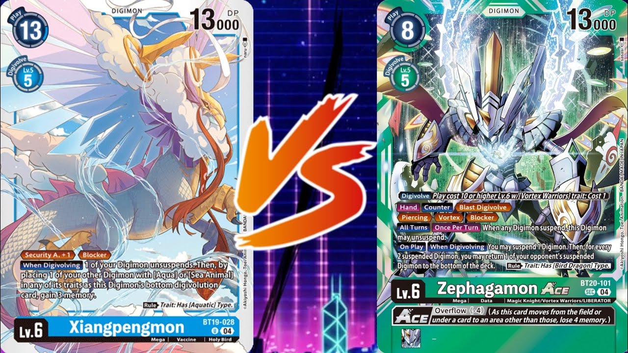 Digimon Card Game: Xiangpengmon vs Zephagamon [BT20]