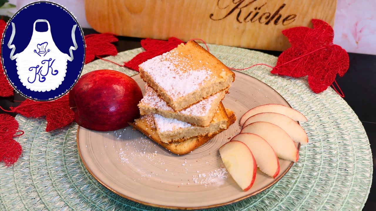 ✨ 🍎 Saftiger Apfelmus-Kuchen vom Blech – einfach, schnell & perfekt für die Woche!