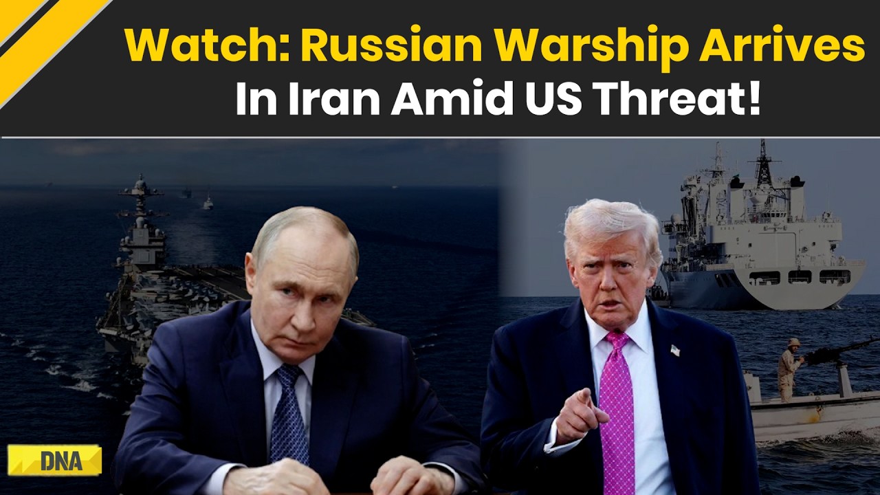 US Iran War: Russian Warship Arrives In Iran Near US Carrier As Gulf Tensions Rise | US Vs Iran