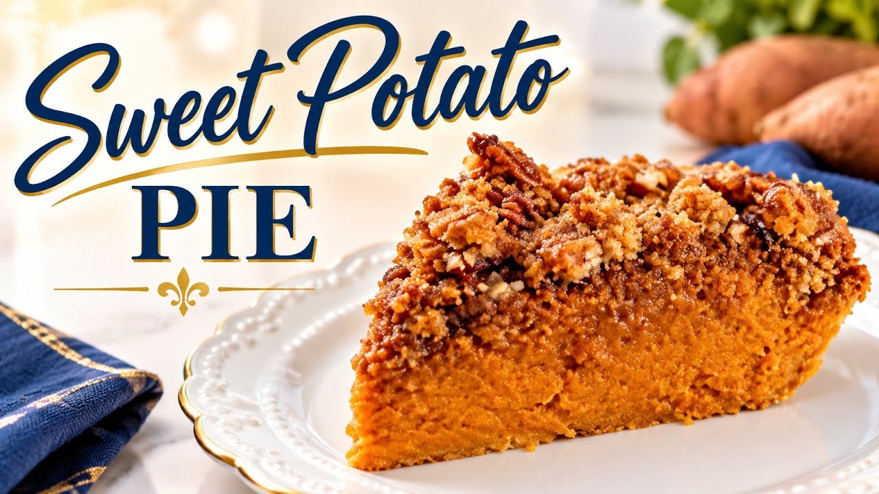 THE BEST SWEET POTATO CASSEROLE PIE 