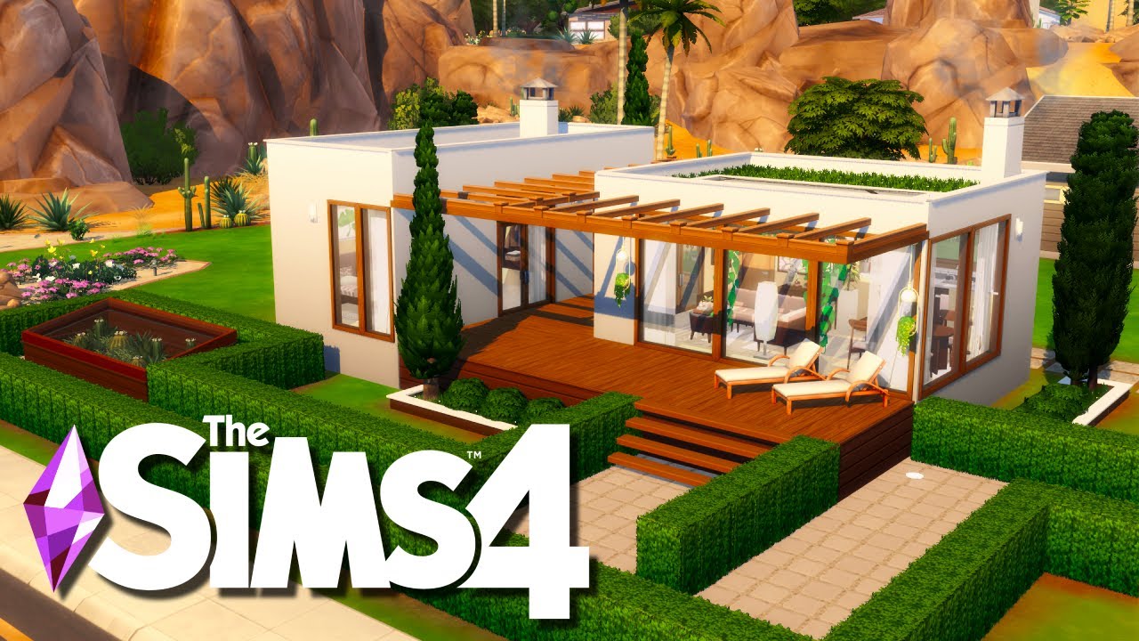 LIMITED pack build in 2025? || SIMPLE MODERN HOUSE 🌵 || The Sims 4 Speed Build
