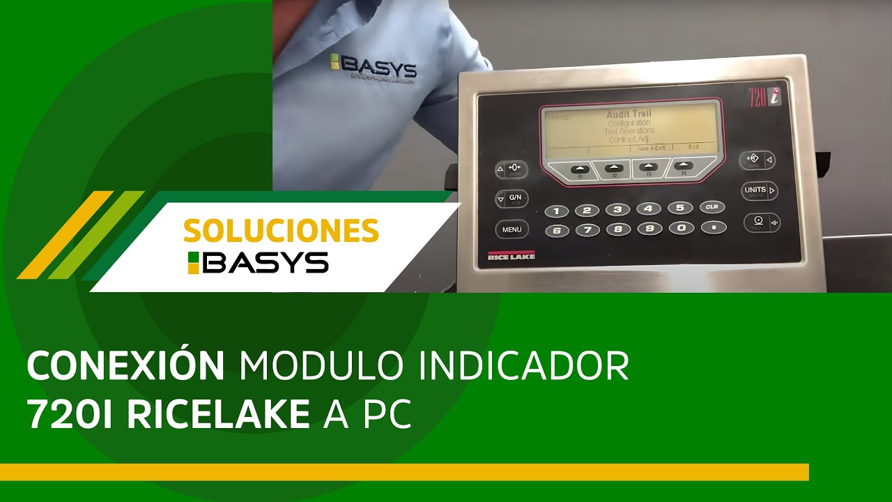 Conexión modulo indicador 720i RiceLake a PC