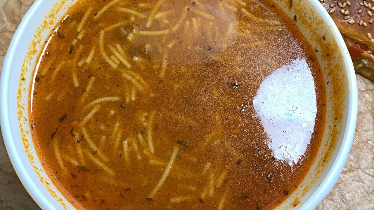 شوربة فارميسال اكسبراس بنينة بدون دجاج  مع سر بنتها من وصفات البرد