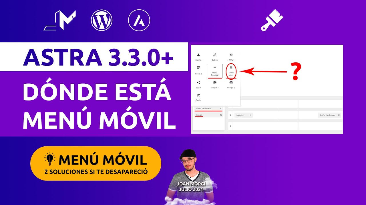 Dónde 🔎 está menú móvil 📱 desde Astra 3.3.0