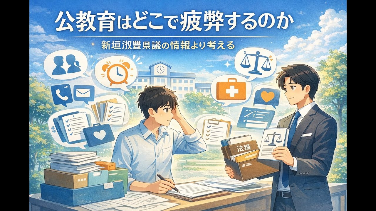 教育制度はどこで摩耗するのか～新垣淑豊県議の情報より考える教員メンタルヘルス～