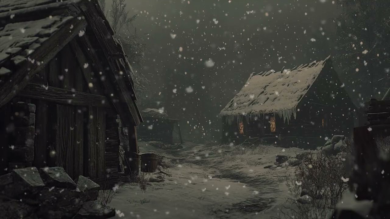 Powerful Snowstorm Ambience with Howling Wind | Winter Blizzard Sounds for Sleeping Peacefully