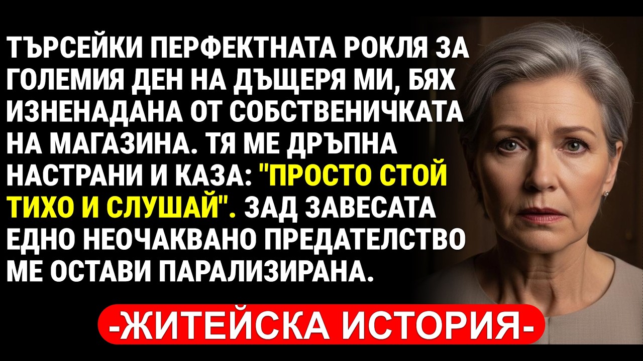ОСТАНАХ ПАРАЛИЗИРАНА: ТЪЖНАТА ИСТИНА ЗА ГОДЕНИКА НА ДЪЩЕРЯ МИ!