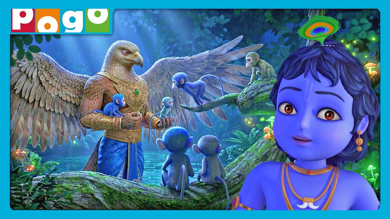Bandar in Big Trouble!🐒🌙| Little Krishna🍃| Cartoon Stories😁| @PogoChannel​
