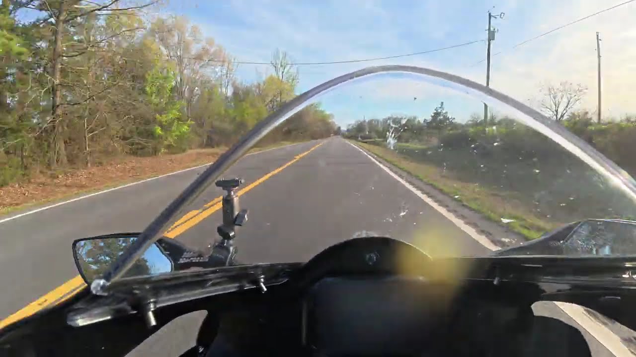 ZX-10R around Lake Millwood in Little River County AR (Part 2). #kawasaki #zx10r #ninja #motorcycle
