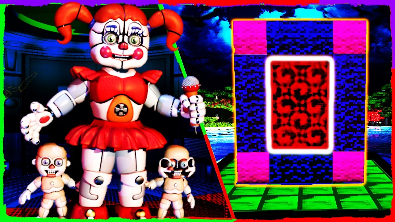 Minecraft FNAF SL - How to Make a Portal to SISTER LOCATION!