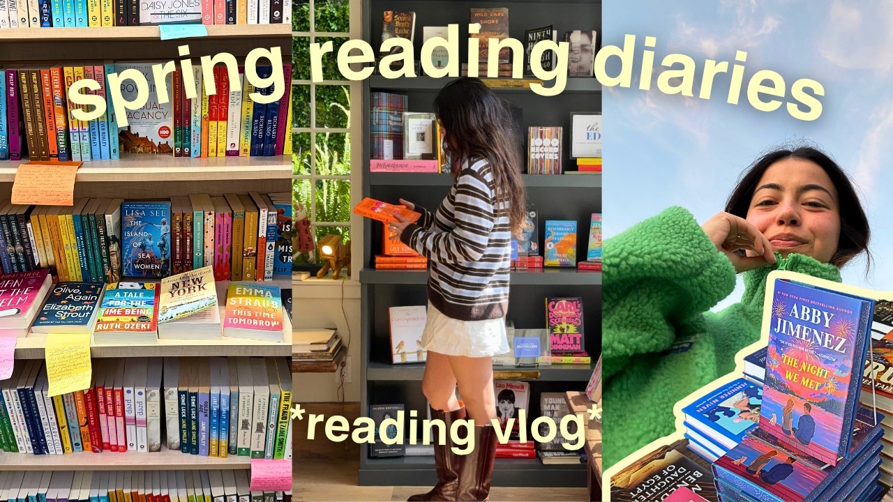 SPRING READING VLOG | new releases, fantasy, & romance!