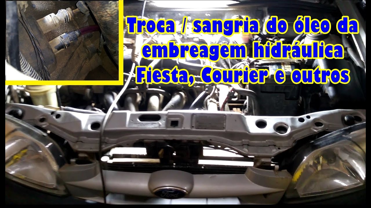 Troca e Sangria do óleo da embreagem hidráulica Ford Fiesta Courier Focus, Eco Sport ká e outros.