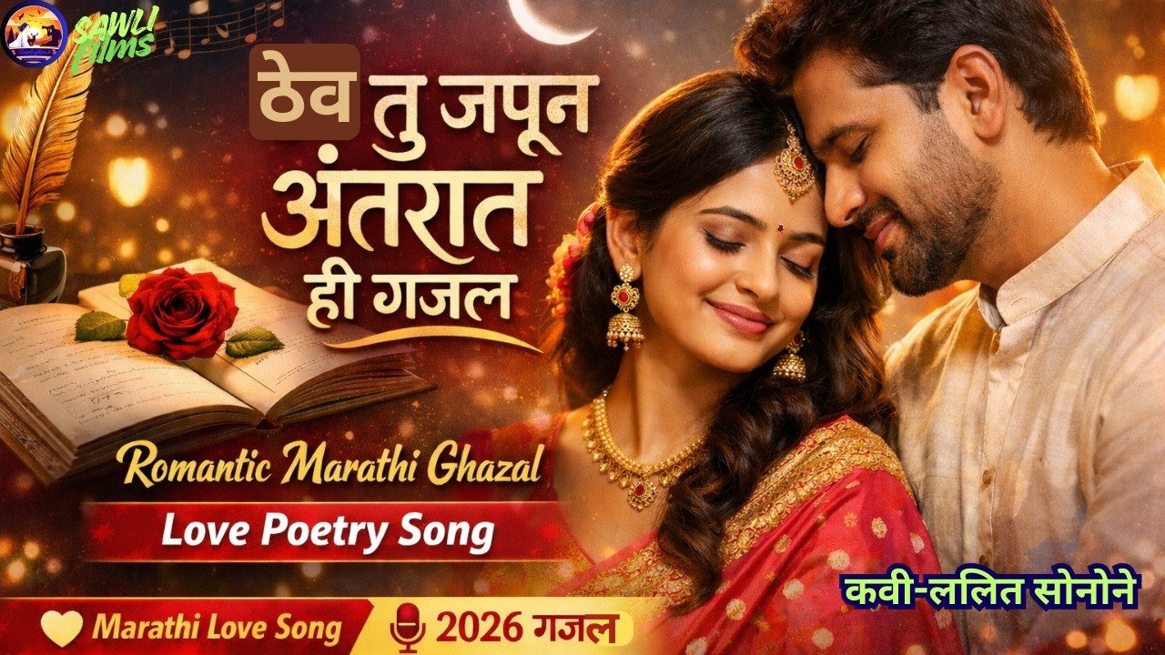 ठेव तु जपून अंतरात ही गजल | Romantic Marathi Ghazal 2026 | Love Poetry Song | Marathi Gazal