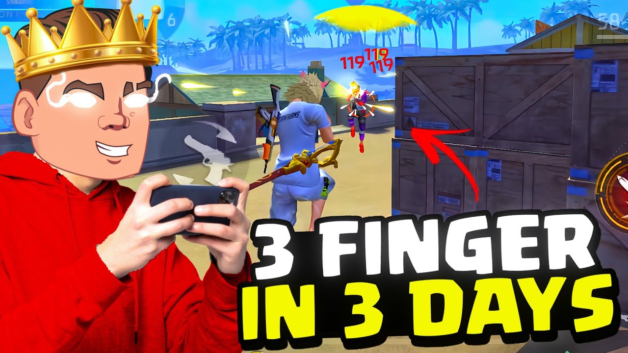 I MASTER 3 Finger HUD in Just 3 DAYS 🤯 | FREE FIRE