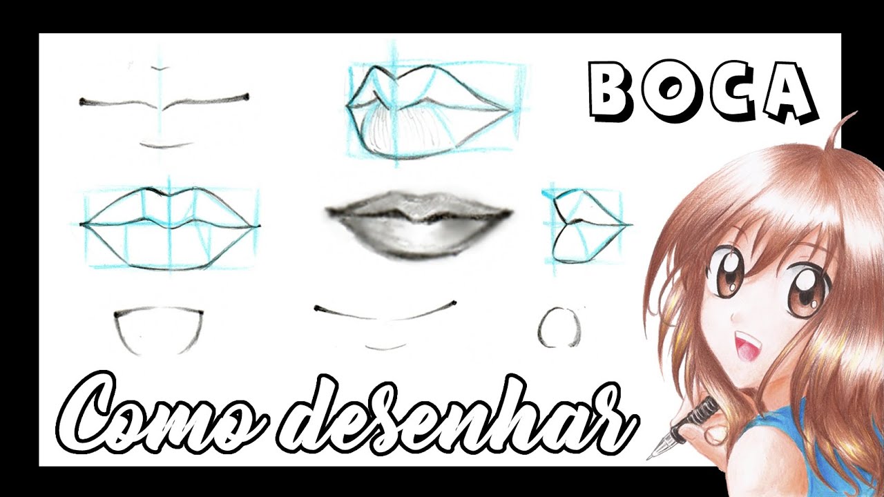 Como Desenhar Boca/Lábios