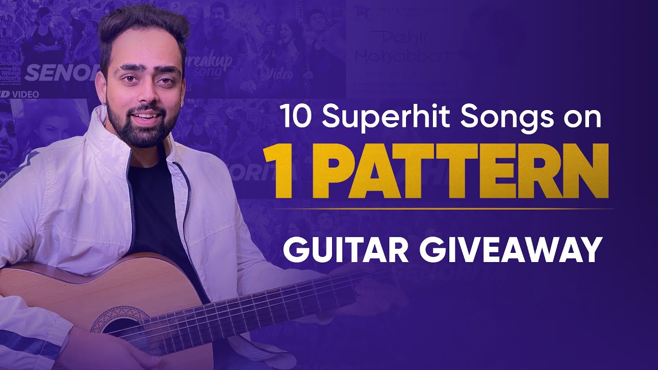 Valentine Special !! 1 Pattern 10 Superhit Songs | Guitar Lesson | Get Free Guitar🎸🎸🎸