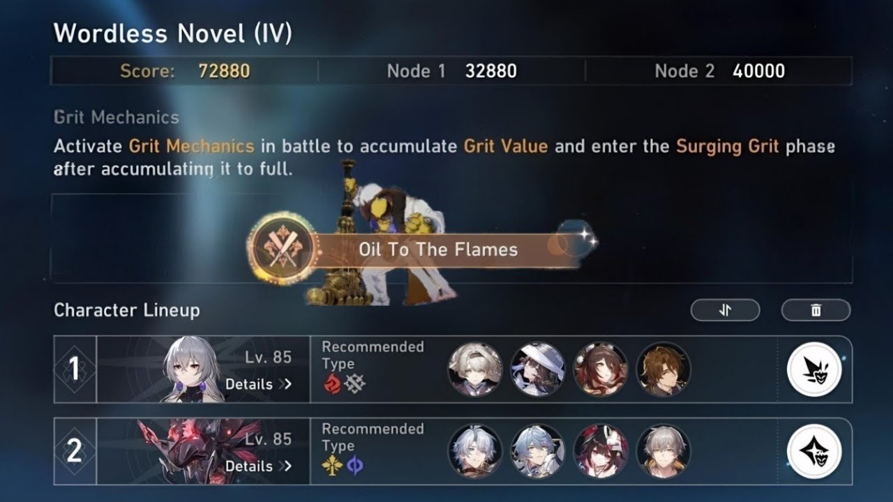 Pure Fiction 4, 3* + Oil To The Flames achievement (Honkai Star Rail)
