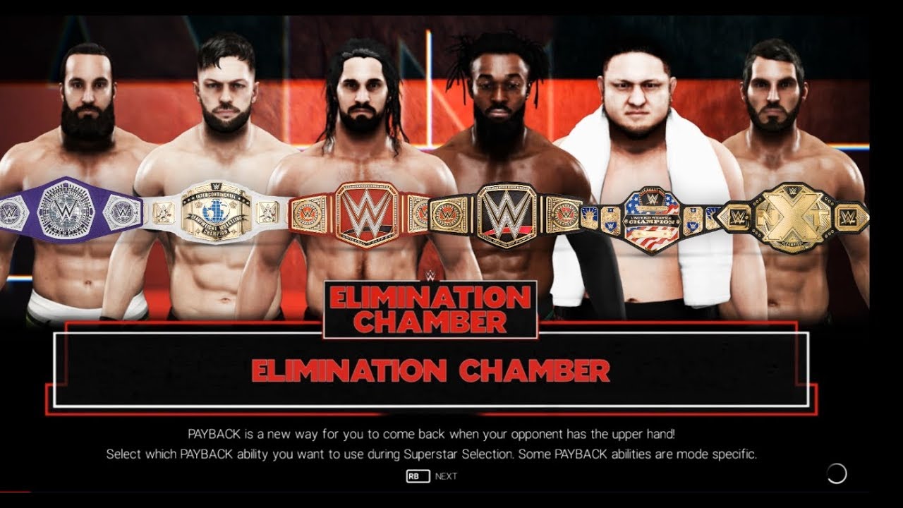 WWE 2K19 | Матч Elimination Chamber за 6 чемпионов