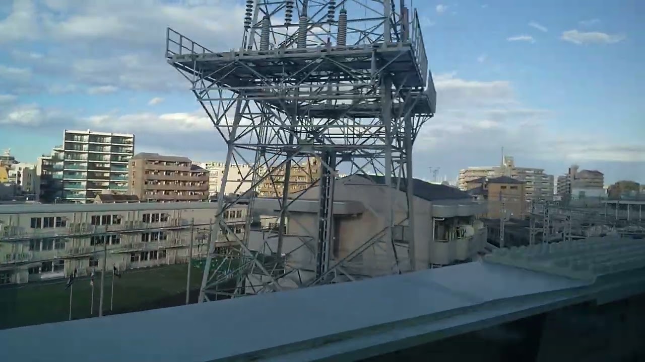 常磐線各駅停車01　綾瀬出発～亀有　左側車窓　2026年1月　イトーヨーカドー　足立区