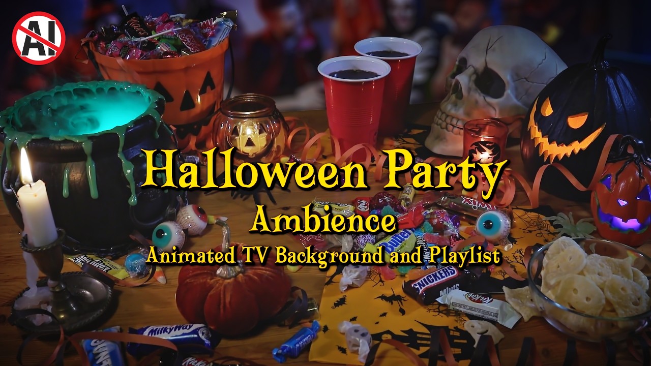 Halloween Party Ambience | A Cozy Nostalgic 3 Hour Playlist | Songs from 50s to 80s, 90s and 2000s