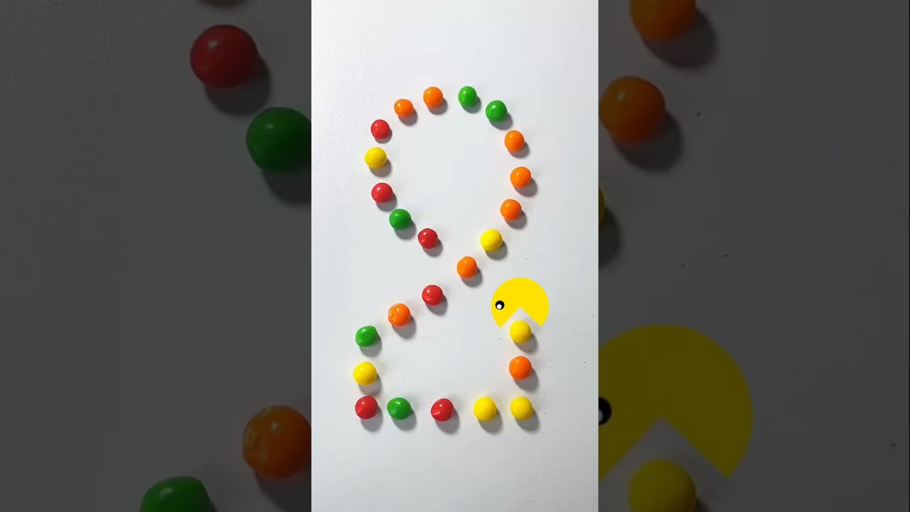 #Pacman#CandyArt #greedy #ColorfulCandy #FoodCreativity  #CandyCraft #SweetDesign #CreativeShapes