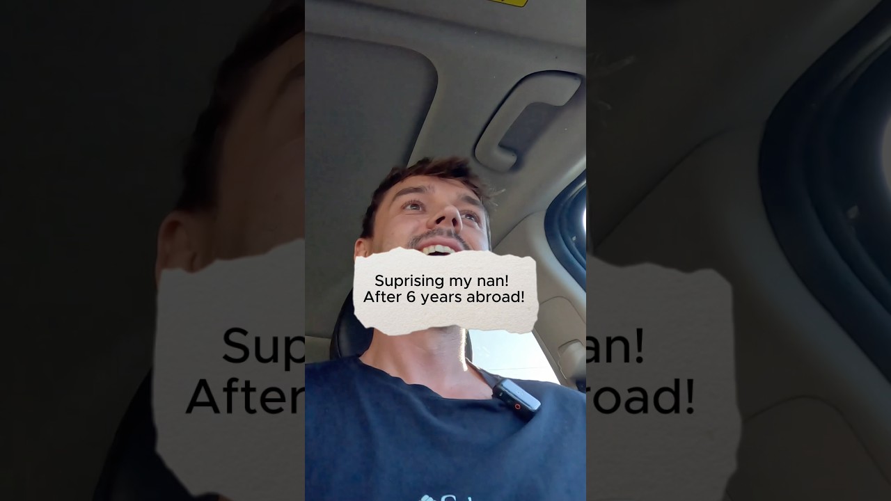 What an emotional reunion! After 6 YEARS abroad, I surprised my nan back home - Full video below👇