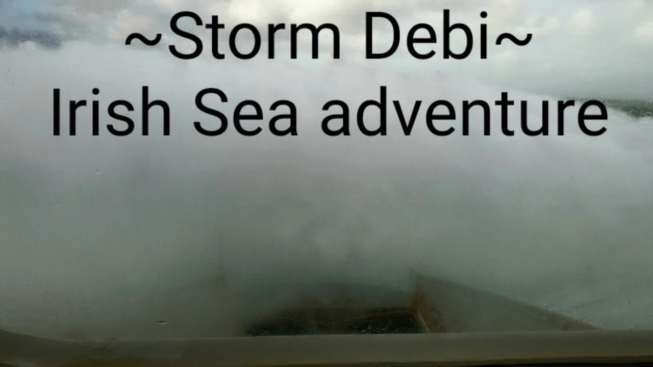 High seas! Irish Sea ferry in a hurricane