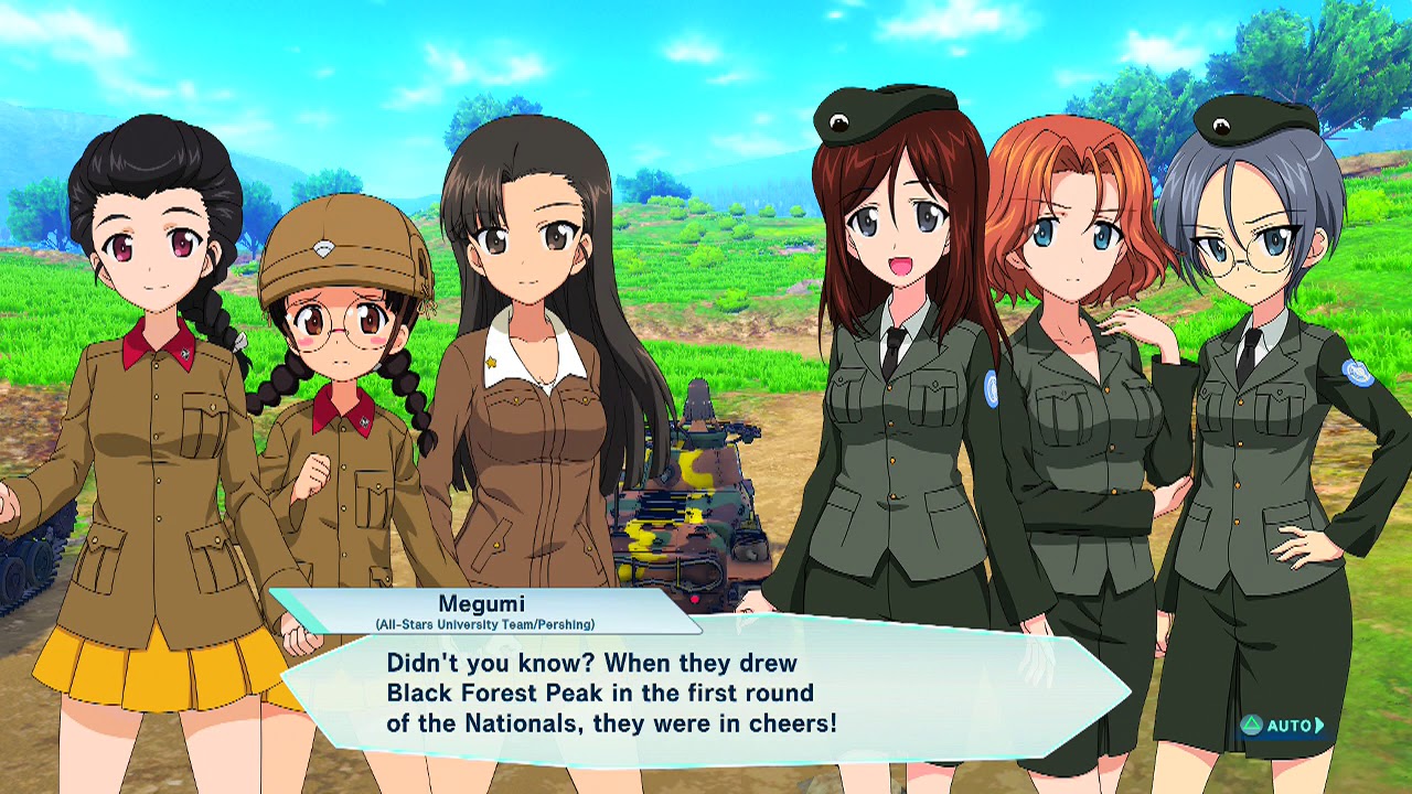 Girls Und Panzer: Dream Tank Match - Chihatan Domination Mode - All Cutscenes and Endings