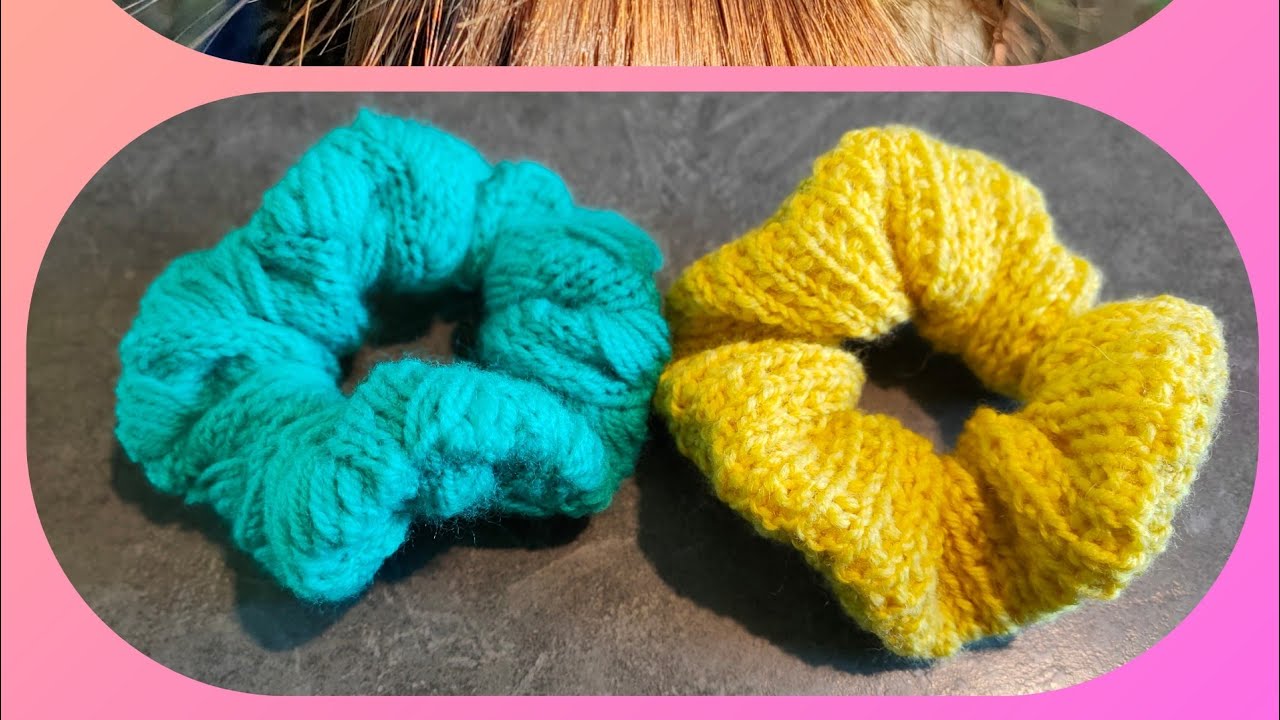 🧶Tricot facile : chouchou / scrunchies