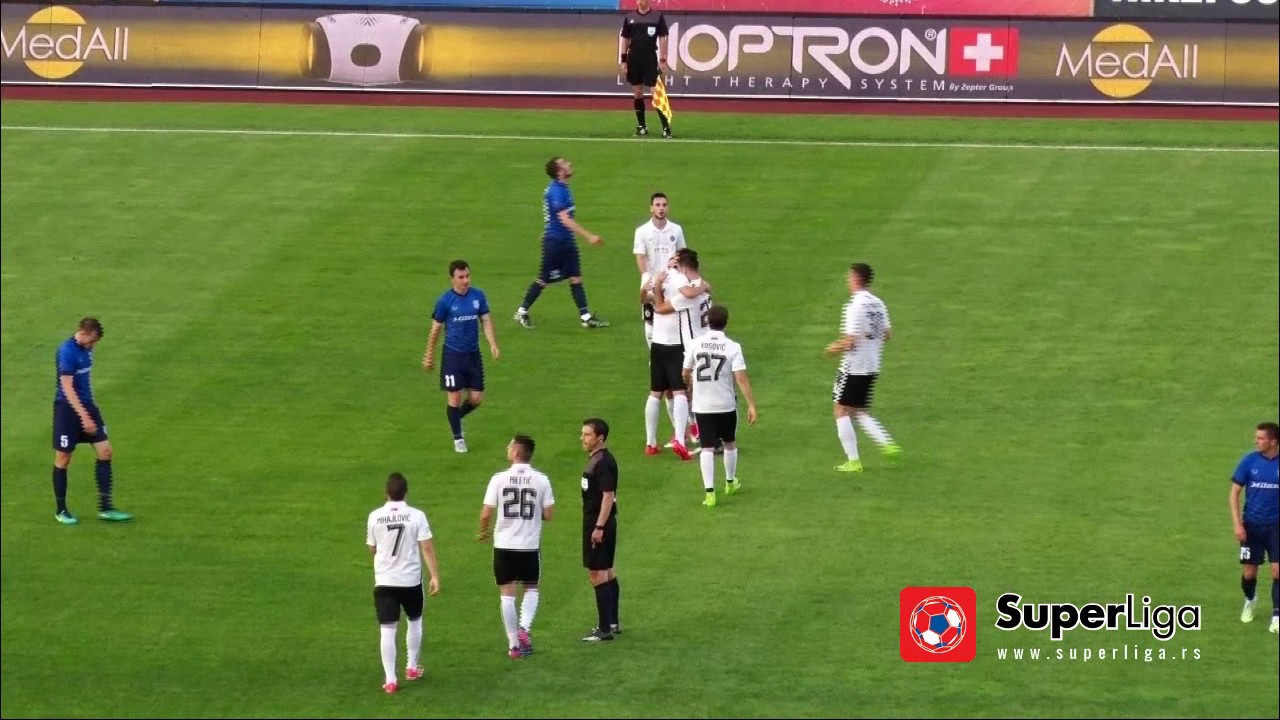 Super liga 2016/17: 37.Kolo: PARTIZAN – MLADOST 5:0 (2:0)