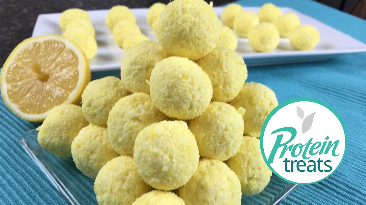 No Bake Lemon Cheesecake Balls - Protein Treats by Nutracelle