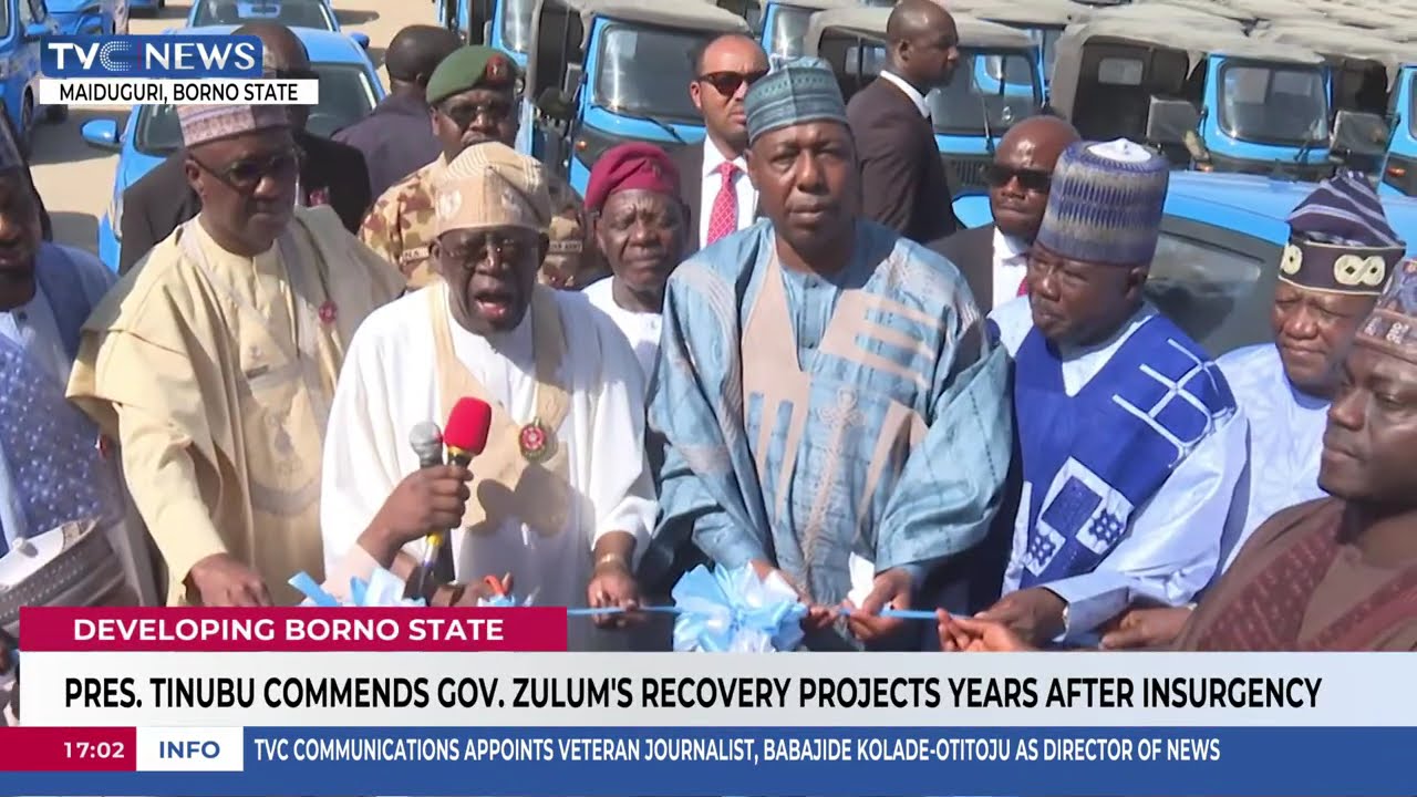 President Tinubu Visits Borno State, Unveils Mega Projects In Maiduguri