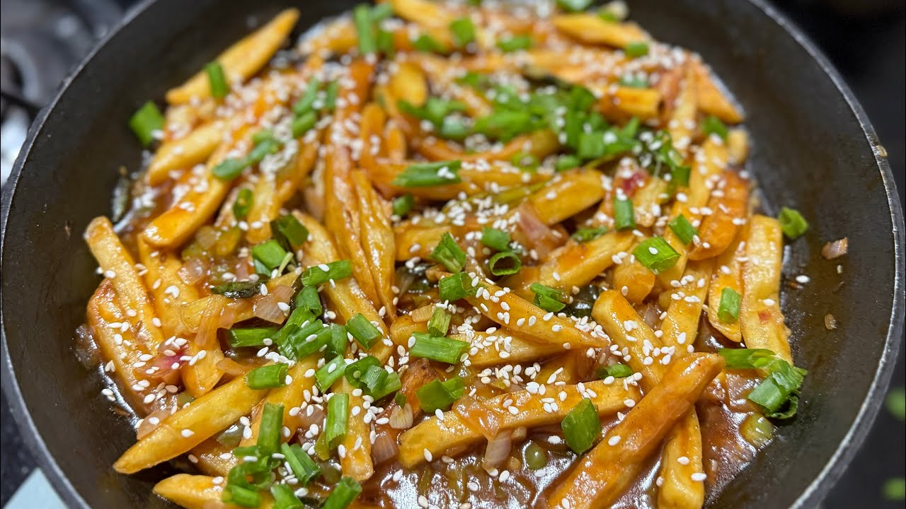 Sweet, Spicy, Crispy! Honey Chilli Potatoes Made Easy!