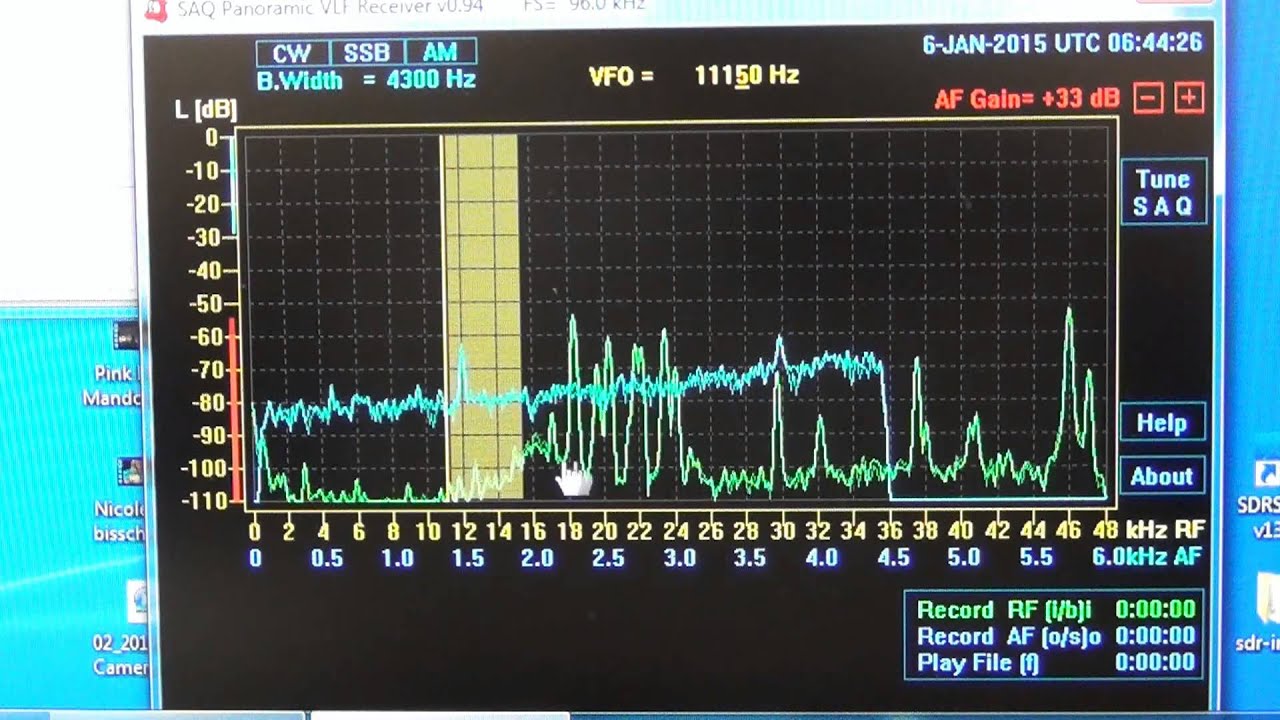Receiving VLF with PC and software only