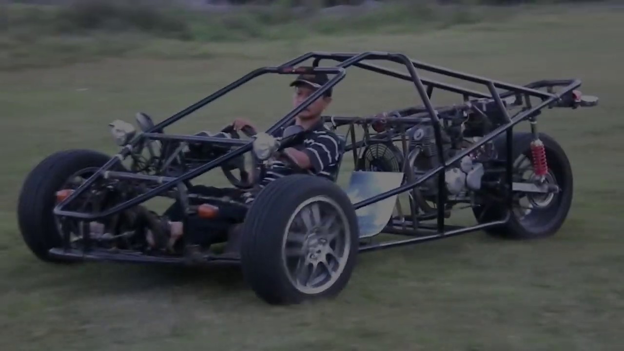T-Rex Three Wheeled Motorcycle Test Drive Zoom In - Full Video