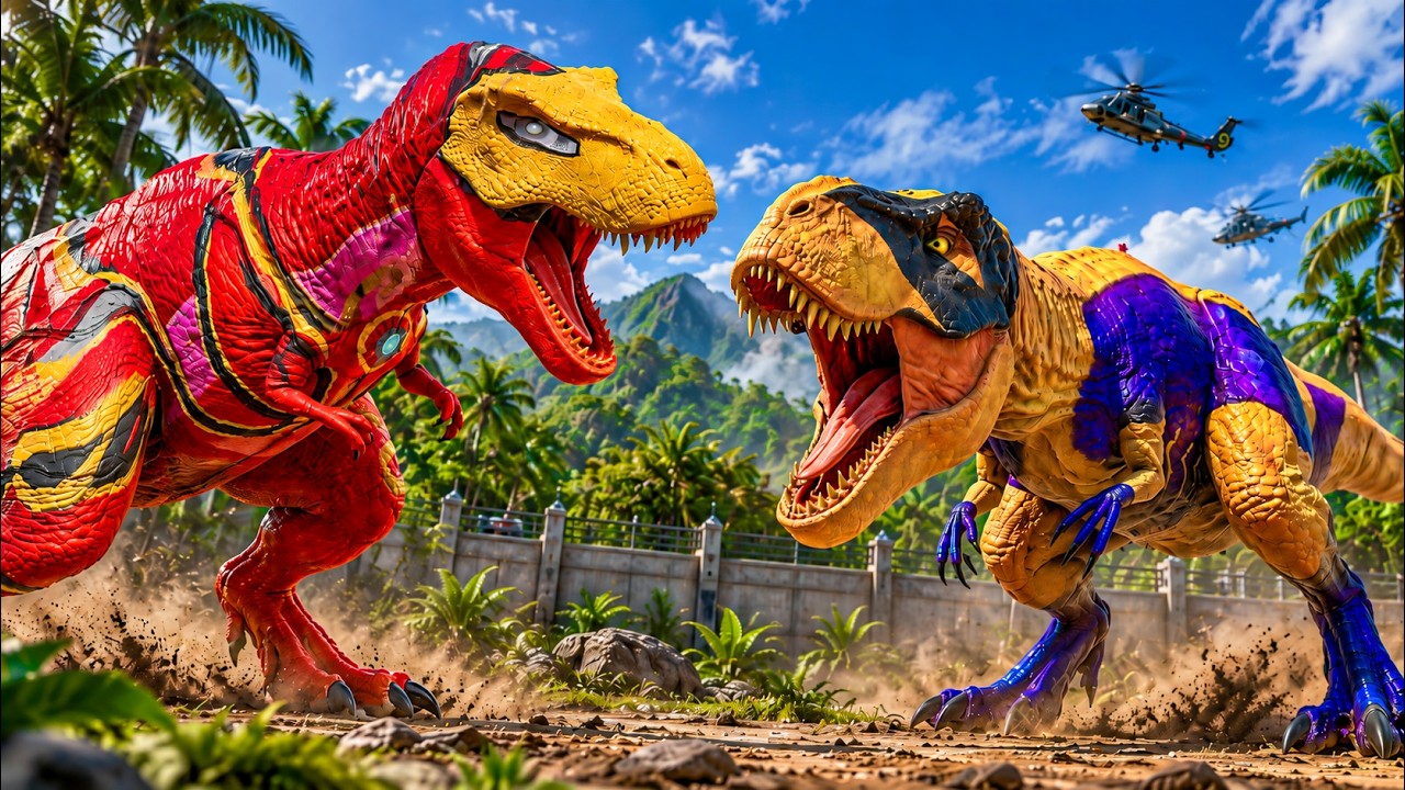 Iron Man T-Rex vs WOLVERINE T-Rex | EPICKI POJEDYNEK Superbohaterskich Dinozaur&oacute;w 🦖