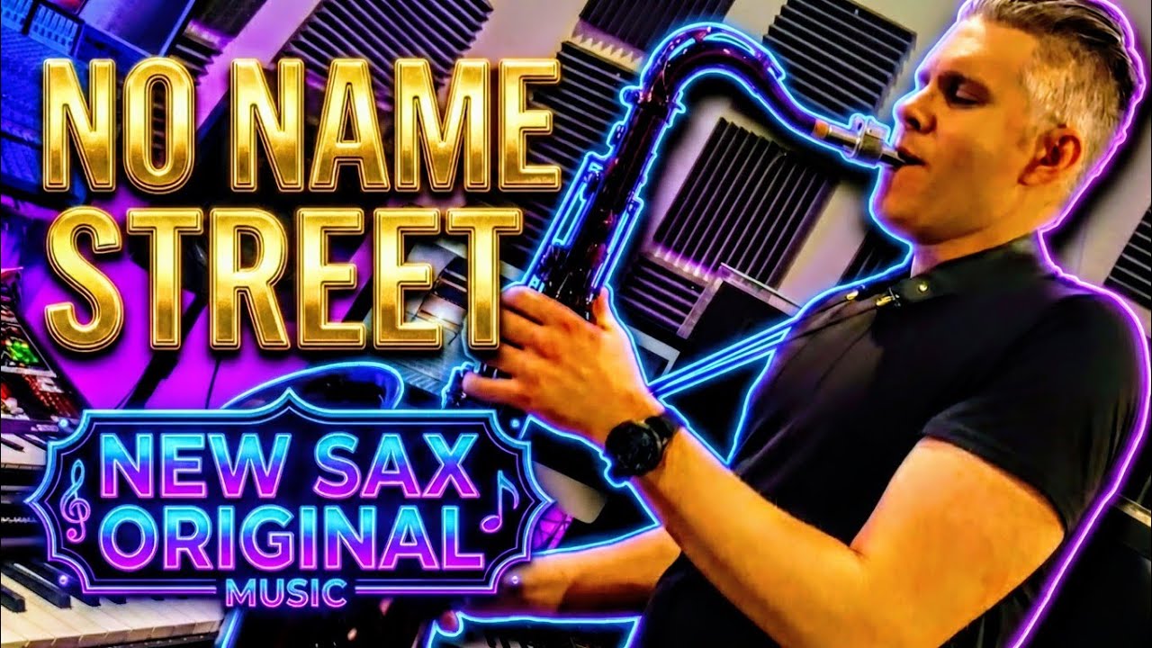 NO NAME STREET 🎷 | Official Tenor Sax Music Video | Upbeat Funk Instrumental