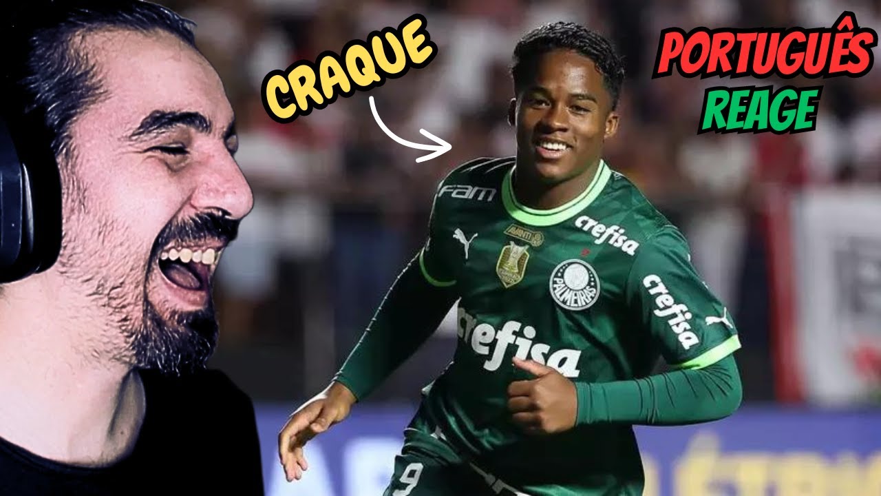 PORTUGUÊS REAGE AO ENDRICK NO TIME PRINCIPAL DO PALMEIRAS #endrick