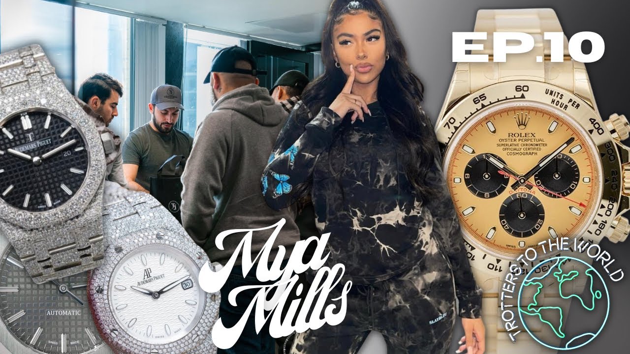 £40K Yellow Gold Rolex Daytona & Mya Mills Picks up a Bust Down AP | Trotters 2 the World Ep. 10