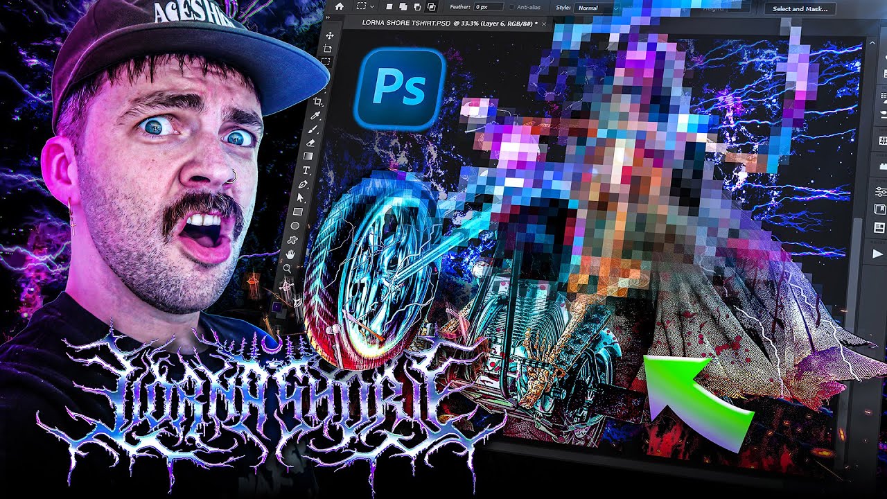 How To Design EPIC Metal Shirts! - Photoshop Tutorial 2023