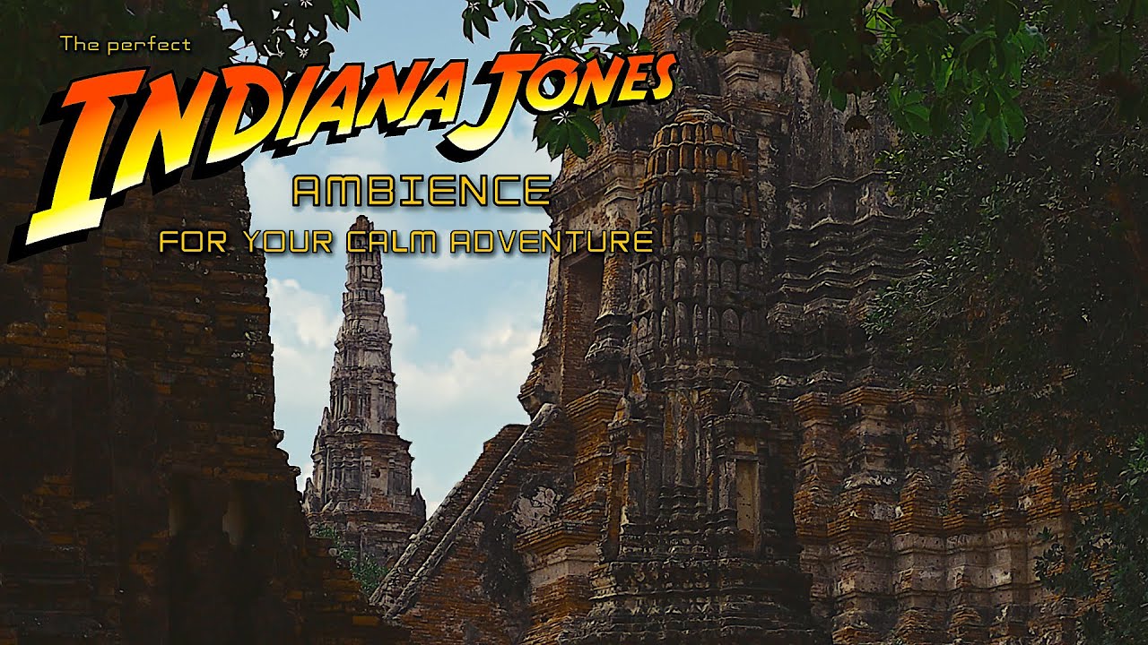 Indiana Jones Adventure Ambience with Jungle Sounds and Calm Exploration Music