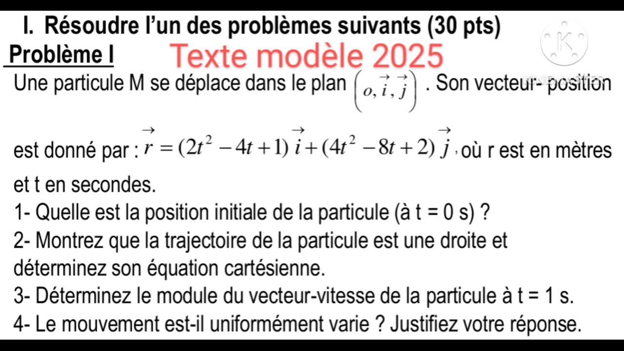 Correction mécanique//(Texte modèle 2025)