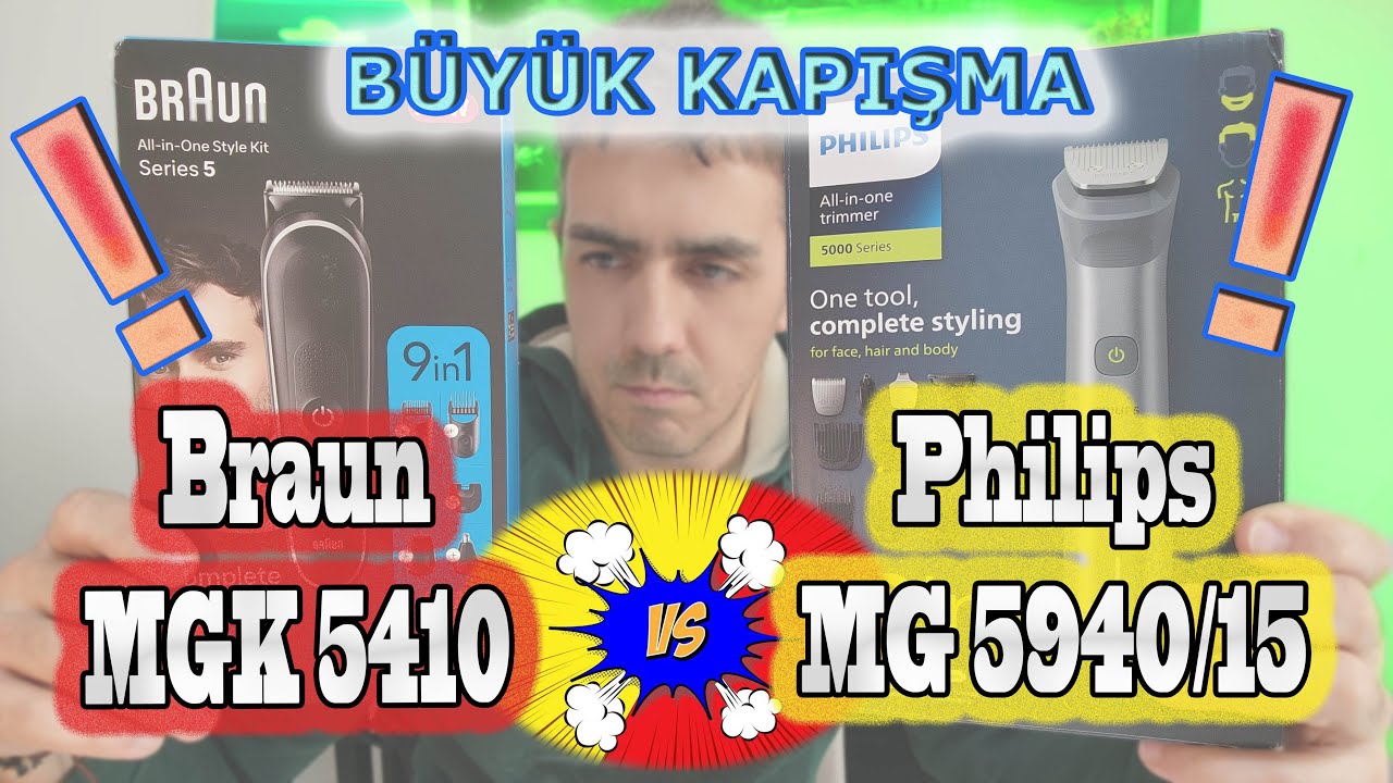 KARŞILAŞTIRMA!  Philips Mg5940 vs Braun Mgk 5410 - Büyük Kapışma !!!