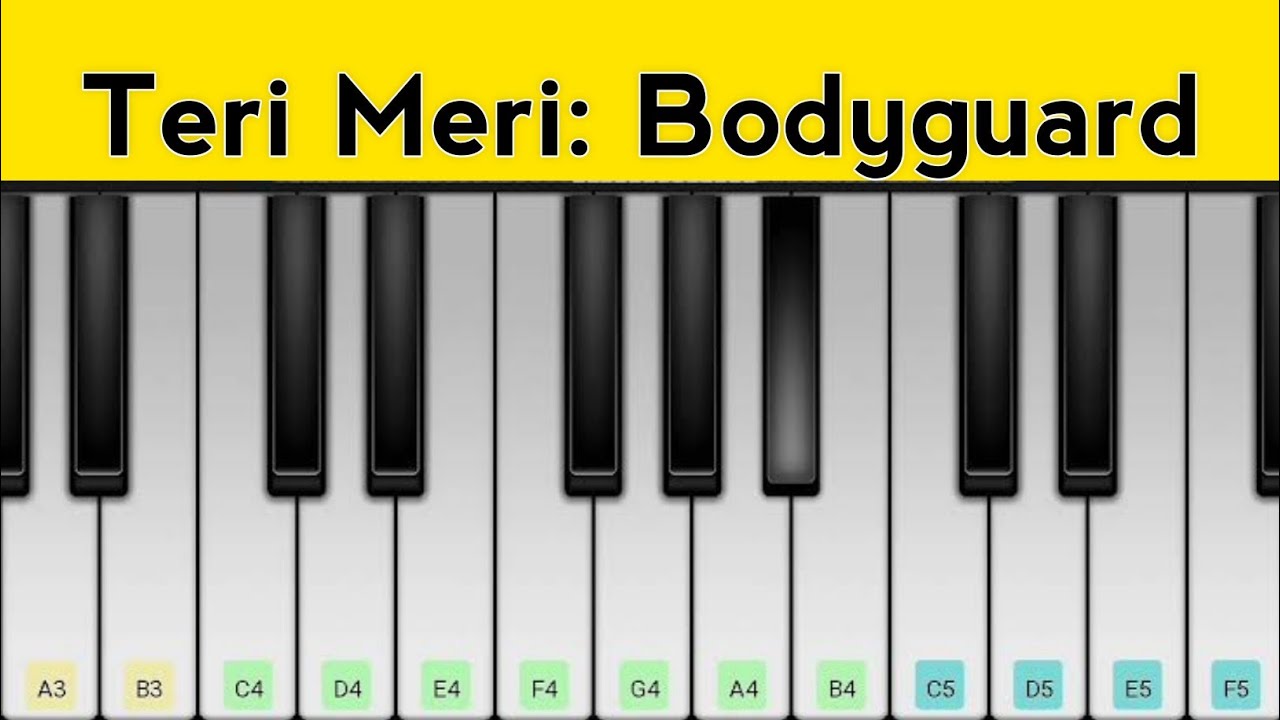 Teri Meri Prem Kahani Piano Tutorial | Bodyguard