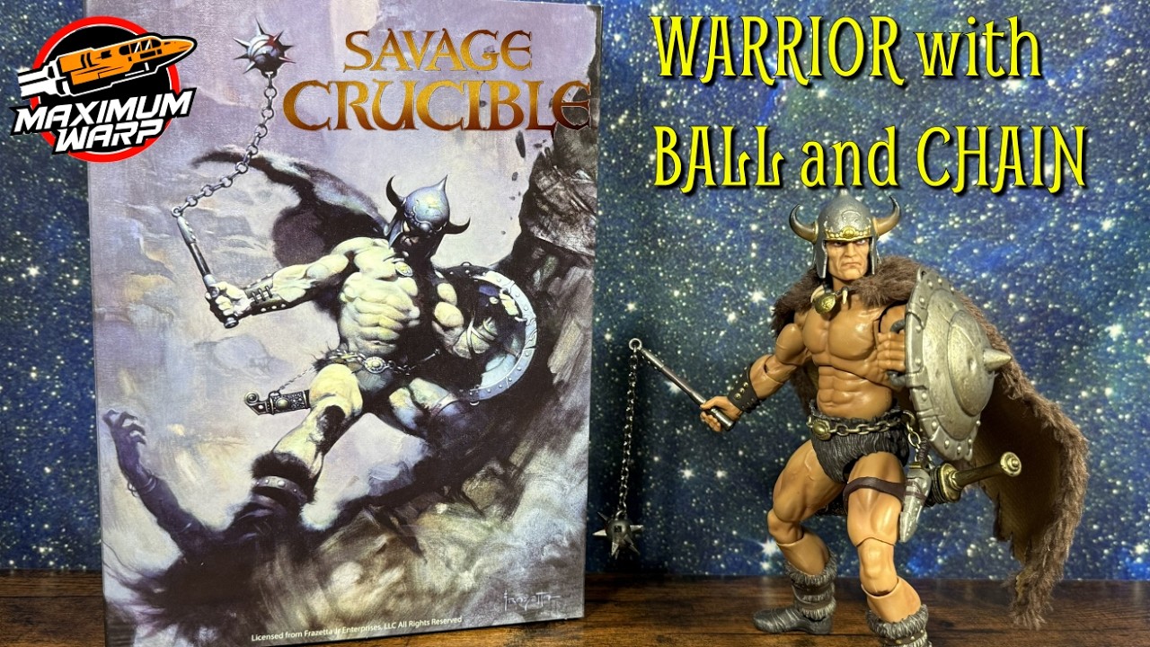 SAVAGE CRUCIBLE! WARRIOR with BALL and CHAIN action figure review